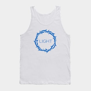 LIGHT message inside Jesus Thorn. Tank Top